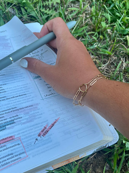 Double Heart Bracelet