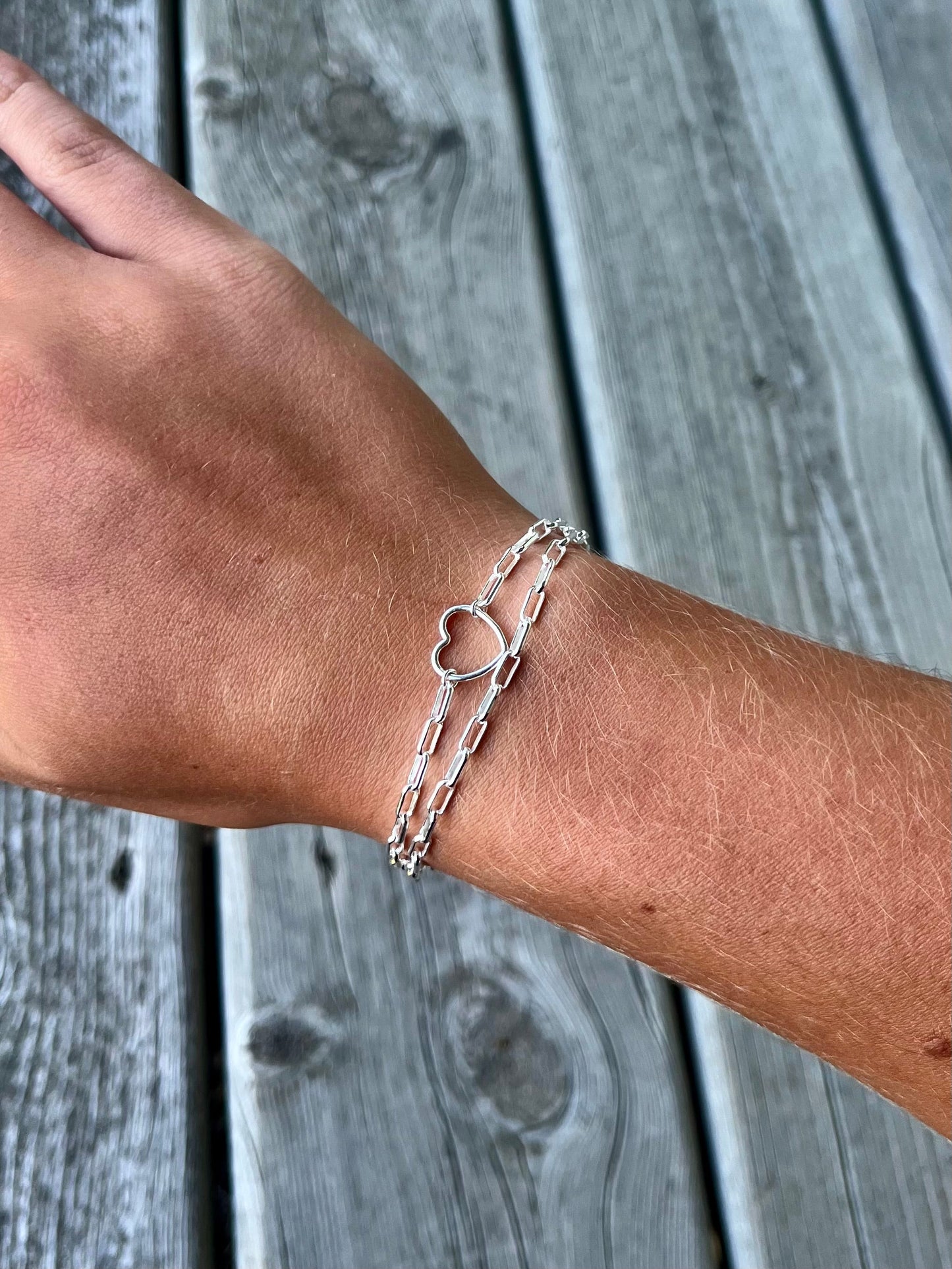 Double Heart Bracelet