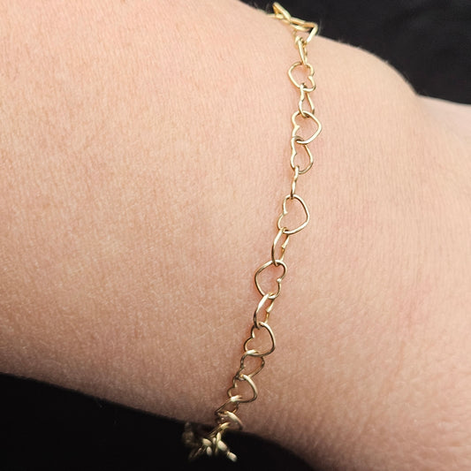 Heart Chain Bracelet